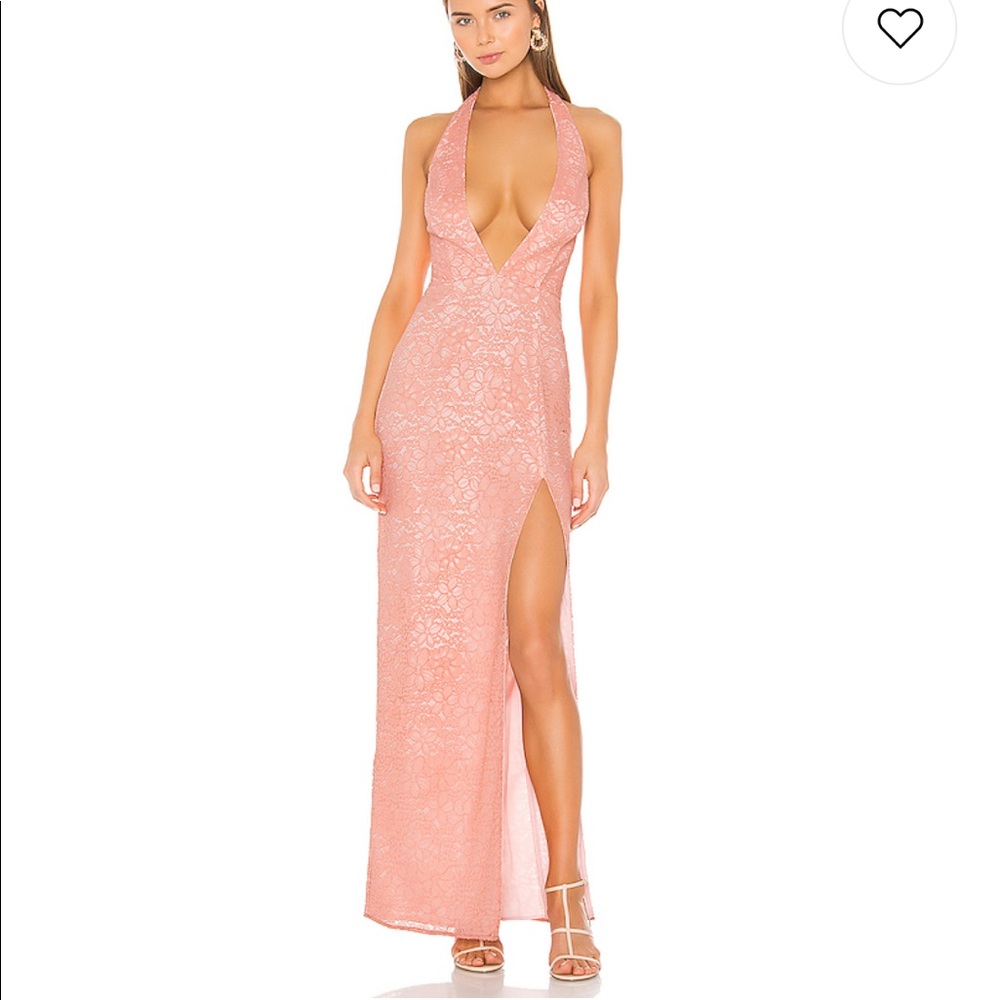 NBD Into The Fire Gown in Nude Pink